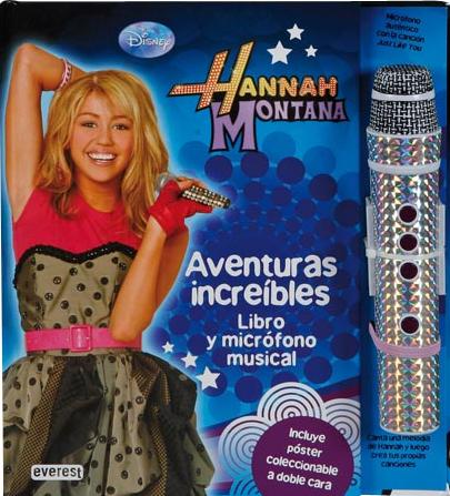 Descargar HANNAH MONTANA: AVENTURAS INCREIBLES  LIBRO Y MICROFONO MUSICAL